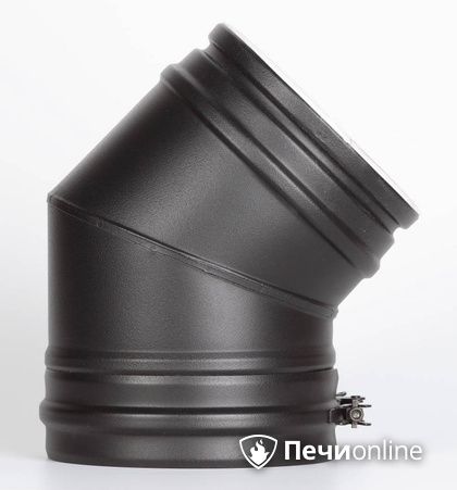 Колено 45° Schiedel Отвод 45° д.150 PM25 (Черный) Permetr в Ульяновске