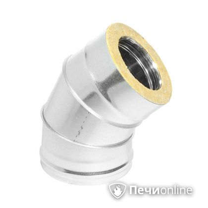 Колено 135° (45°) Теплов и Сухов Отвод Термо 45* ОТ-Р 430-0.5/оцинковка D200/260 в Ульяновске