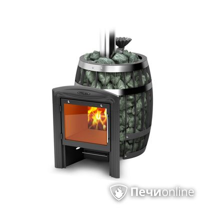Дровяная банная печь TMF Саяны II Carbon Витра ЗК в Ульяновске