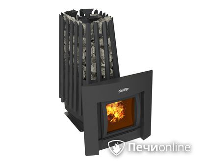 Дровяная печь-каменка GrillD Cometa Vega 350 window Max в Ульяновске
