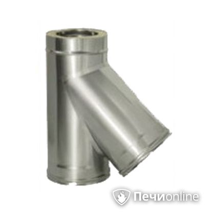 Дымоход Дымок Тройник 45° с изоляцией 0.5 мм. ТRFR45 150/230 в Ульяновске