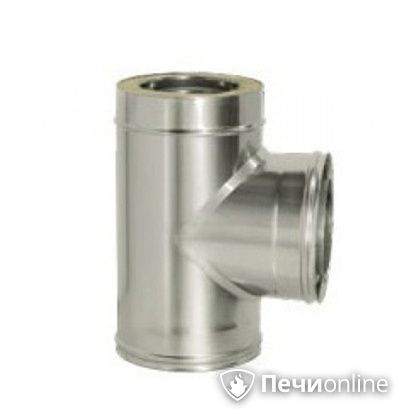 Дымоход Дымок Тройник 90° с изоляцией 0,8 мм. ТRFR90 150/230 в Ульяновске