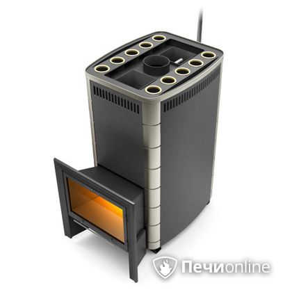 Дровяная банная печь TMF Гекла Inox БСЭ ЗК антрацит НВ в Ульяновске