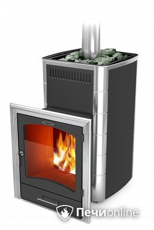 Дровяная банная печь TMF Калина II Inox БСЭ ТО антрацит НВ ПРН в Ульяновске