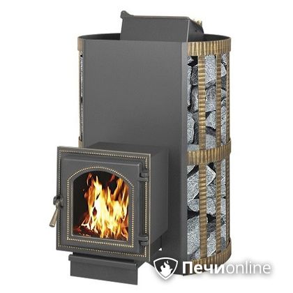 Дровяная банная печь Везувий Скиф с закрытой каменкой (270) в Ульяновске