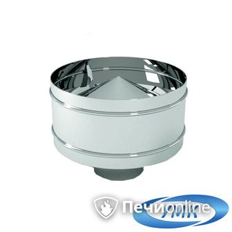 Дымоход УМК Оголовок с дефлектором D120х200 Н+Оц 0.5мм 0.5мм по воде в Ульяновске