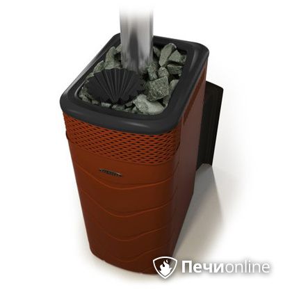 Дровяная банная печь TMF Гейзер XXL 2017 Inox Витра закрытая каменка терракота в Ульяновске
