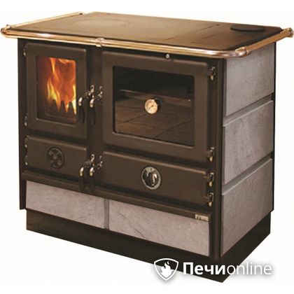 Отопительно-варочная печь MBS Thermo Magnum Stone R с теплообменником и духовым шкафом в Ульяновске
